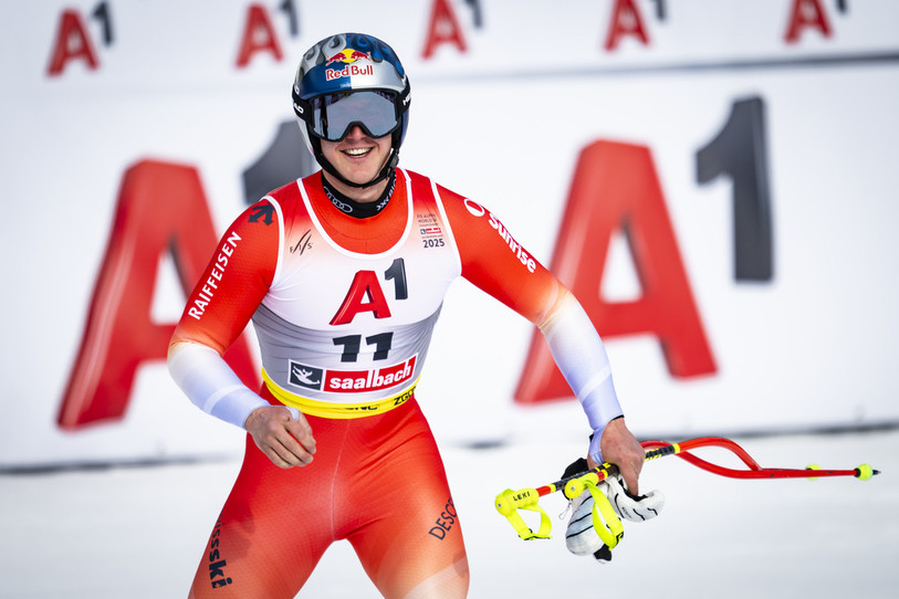 Franjo von Allmen est champion du monde de descente (photo : Keystone).