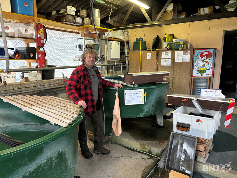 Marc-André Ehrat, le président de la Société de pêche de Moutier et environ, s’occupe tous les jours de la pisciculture de Moutier, qui permet le repeuplement des rivières.