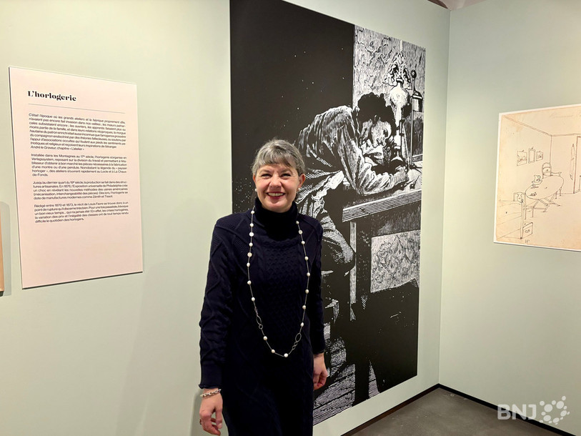Caroline Calame, la conservatrice des Moulins souterrains du Col-des-Roches a passé beaucoup de temps à fouiller les archives littéraires.