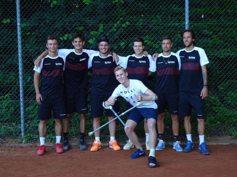 Les joueurs du TC Courrendlin-La Croisée pour les interclubs 2017