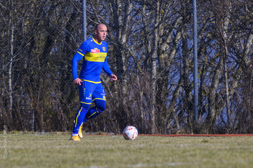 Jimmy Frossard a marqué le premier but du FC Coffrane. (Photo d'archive : Bertrand Pfaff)