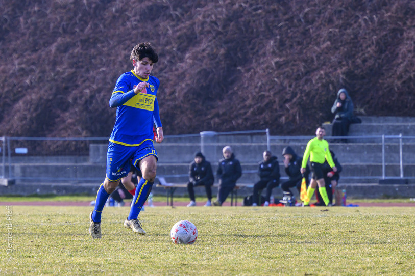 Nicola Colaci a inscrit un doublé samedi pour le FC Coffrane (Photo d'archives : Bertrand Pfaff)
