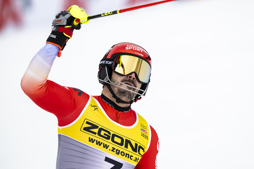 Loïc Meillard est devenu champion du monde de slalom dimanche ! (photo : Keystone)