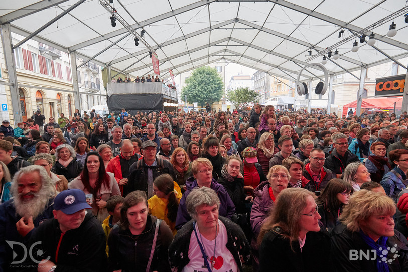 Les concerts ont rempli la grande tente.