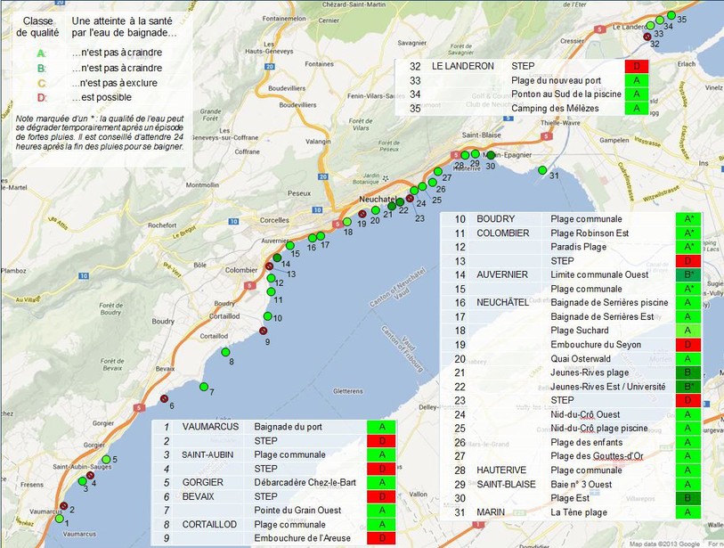 Plages du Littoral : état en juillet 2017.