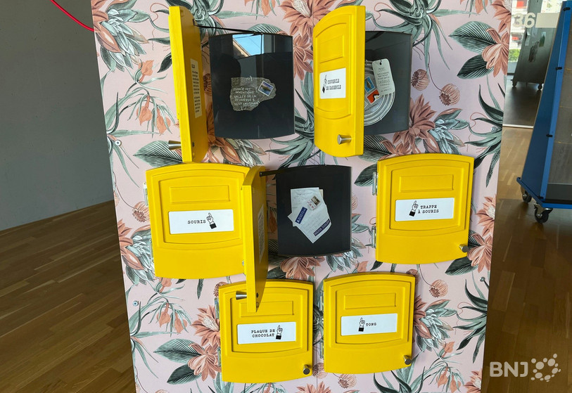 Quelques objets particuliers d'art timbrés expédiés par la Poste. 