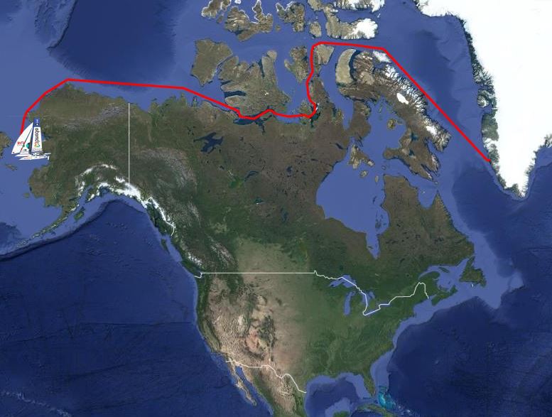 Son voyage va le mener de Nome en Alaska à Ingsugtusok au Groenland. (Photo: http://ledefibimedia.com)