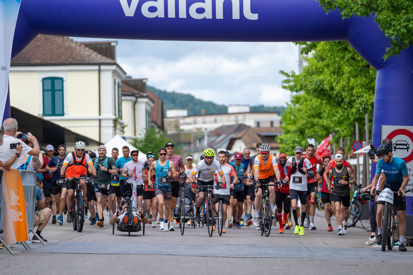 Les coureurs du Marathon du Jura en découdront le dimanche 14 juin sur les routes vadaises. (Photo : archives Georges Henz)