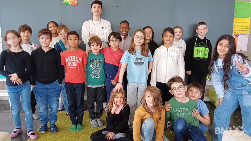 La classe de 5H qui a enregistré les contes