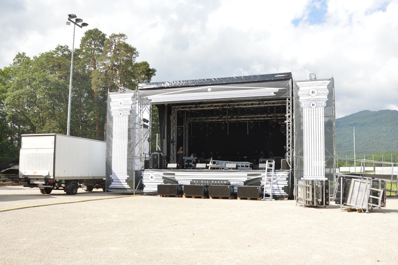 La grande scène du festival a été renommée cette année. Elle s'appelle désormais « Si vis pacem Parabôllum ».