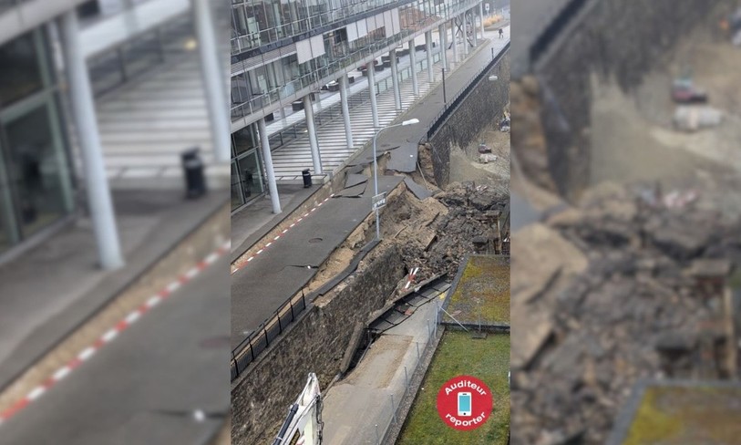 Les fondations du bâtiment de l'OFS sont presques apparentes sur cette image. (Photo : Arnaud Dano)