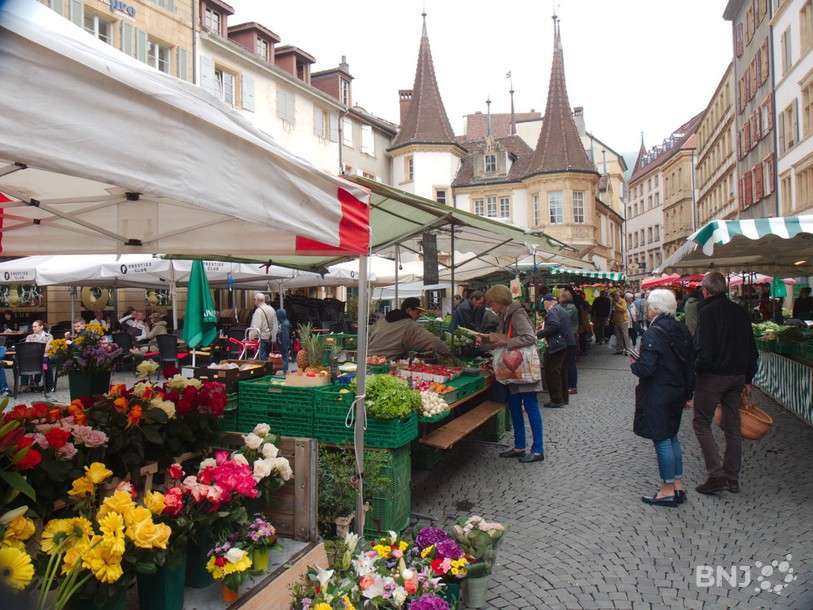 L'événement aura lieu au milieu du marché sur la place des Halles, à Neuchâtel.