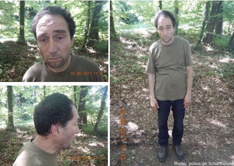 La photo diffusée par la police schaffhousoise