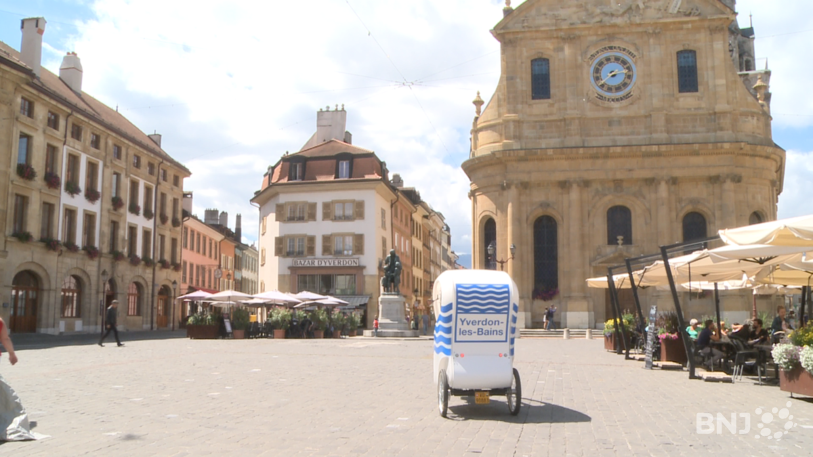 Les triporteurs offrent une nouvelle façon de découvrir la ville d'Yverdon