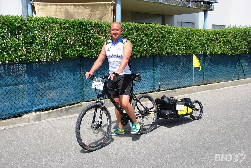 Ludovic Elber quittera la Neuveville le 31 juillet pour son périple.