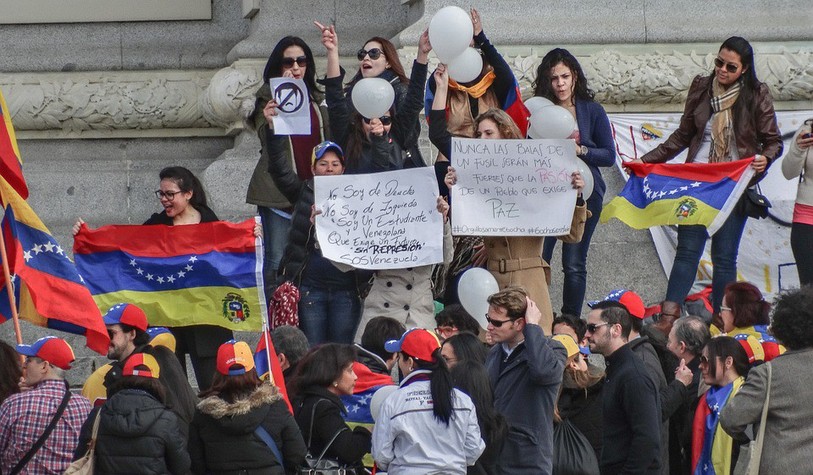 Manifestation au Venezuela.