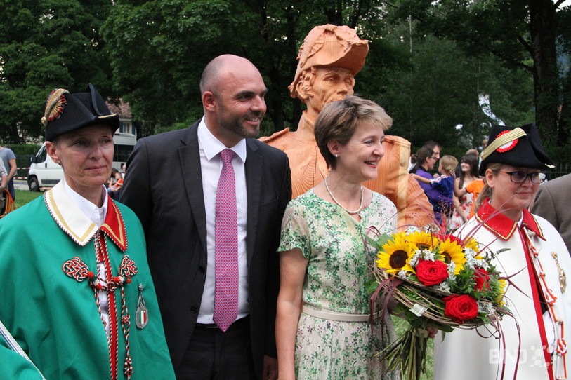 Simonetta Sommaruga à Môtiers le 31.07.17