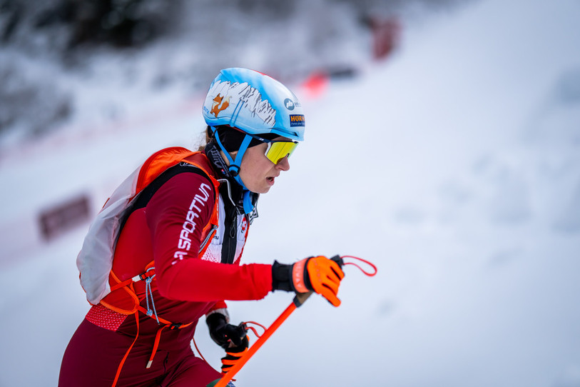 Marianne Fatton n'a pas réussi à grimper sur le podium, cette fois-ci aux Européens de ski-alpinisme (photo : archives, @360DSM).