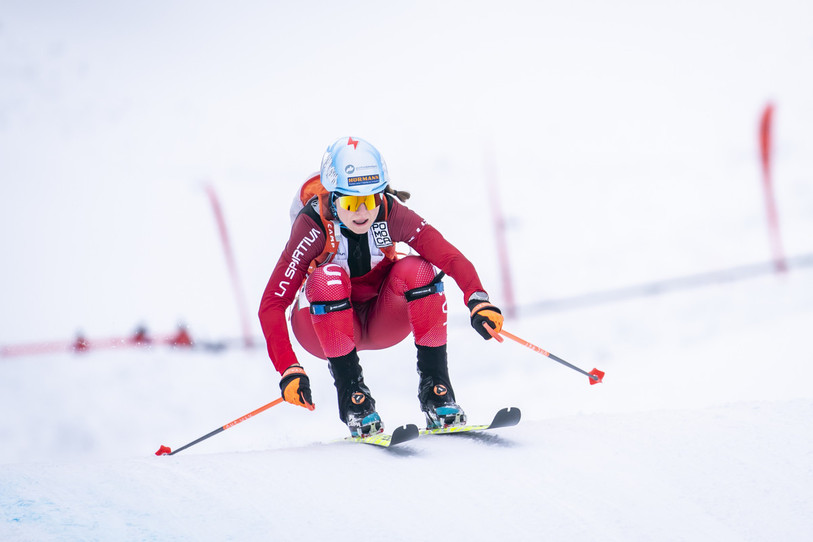 Marianne Fatton a réalisé de solides performances à Bormio sur la future piste olympique. (photo : @360DSM)