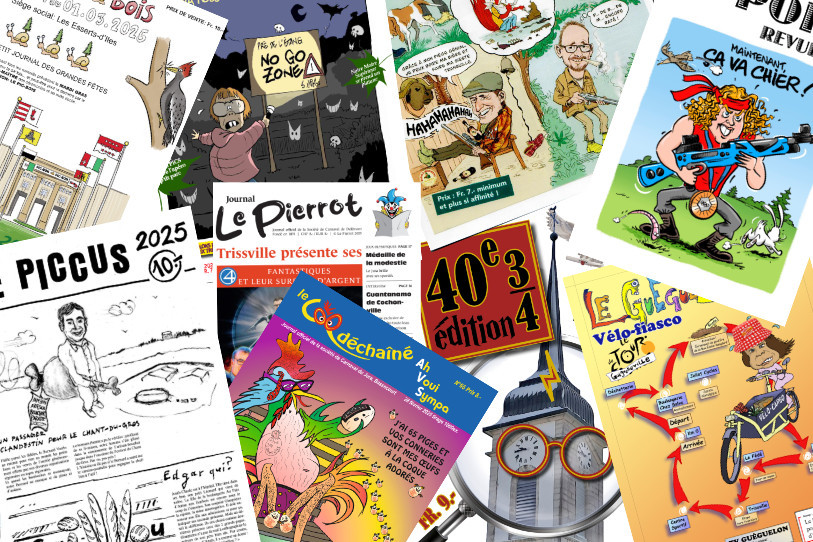 Les unes des journaux de carnaval sont à découvrir ici.