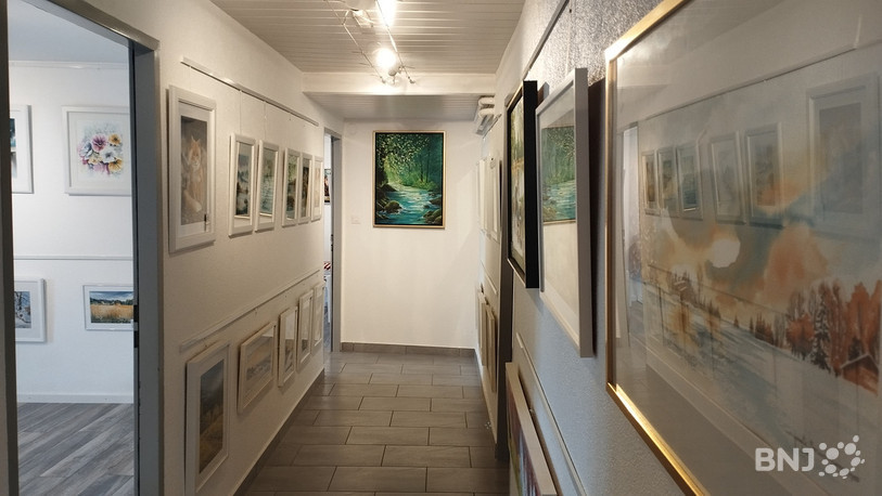 Plus d'une centaine d'oeuvres sont exposées dans la galerie de Josette Mercier-Kornmayer.