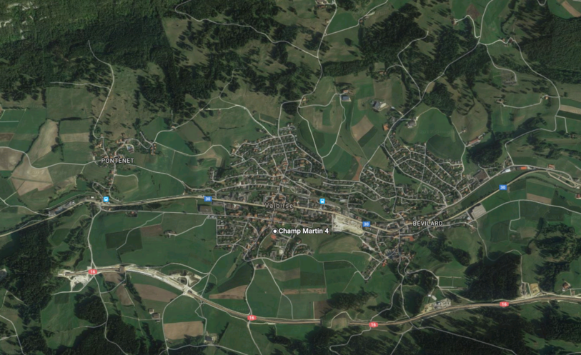 La fête du sport a eu lieu au centre sportif Champ Martin de Malleray. (Photo: Google Maps).
