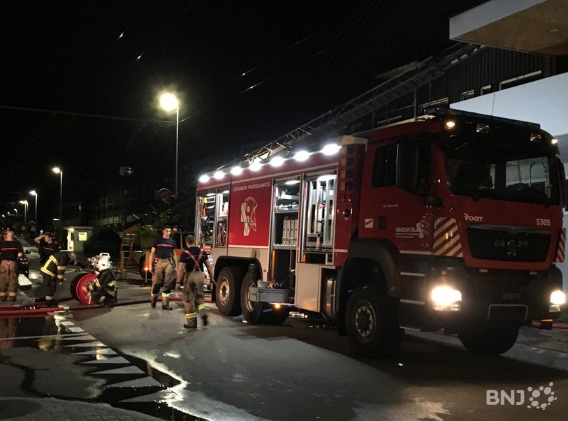 Une trentaine de pompiers était sur place.