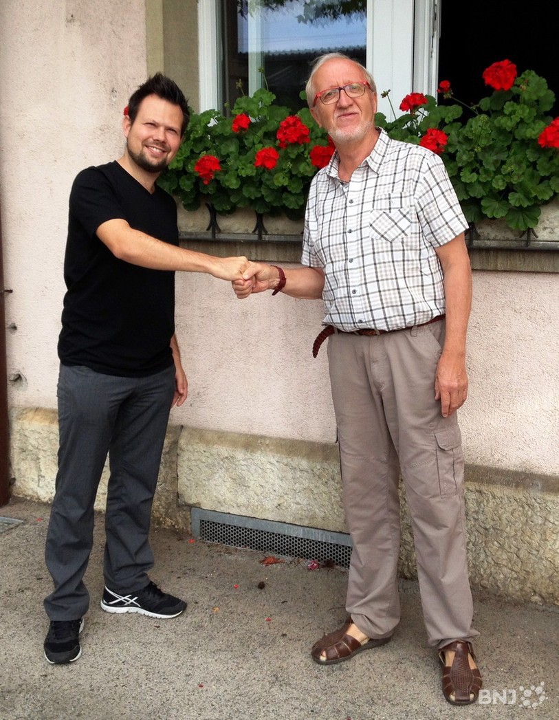Le directeur du Festival du Jura, Georges Zaugg (à g.), va passer le témoin à Felix Froschhammer au terme de la 24e édition.