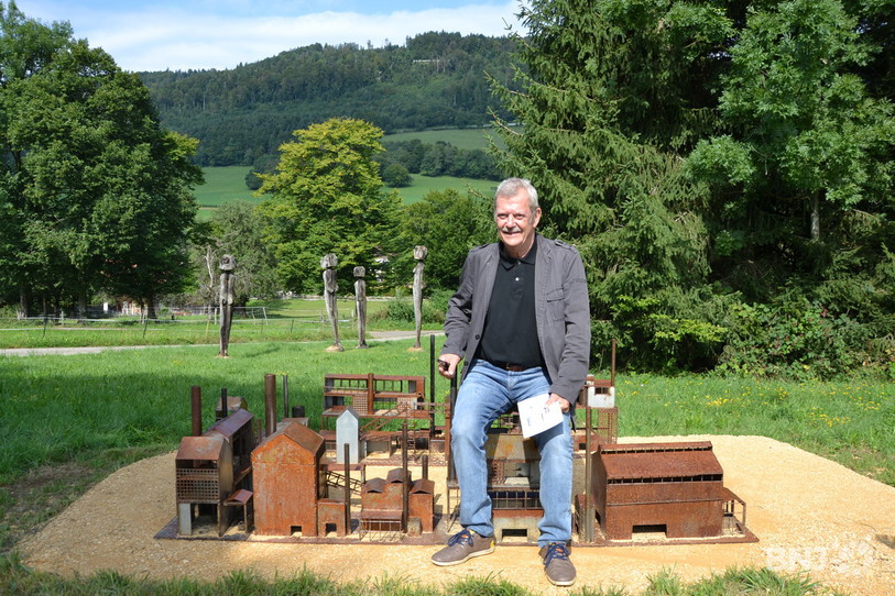 Le Jurassien Jacques Humair et son oeuvre intitulée « Friche industrielle imaginaire »
