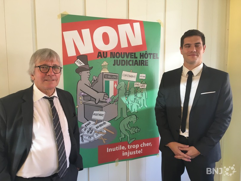 Michel Bise et Marc Zürcher, tous deux avocats, et membres du Comité référendaire..