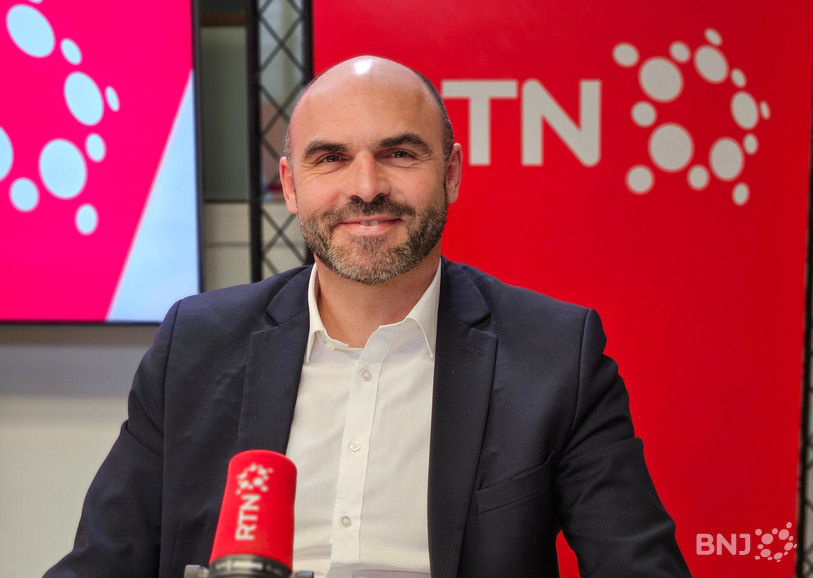Laurent Favre, candidat au Conseil d'État (Parti libéral-radical).