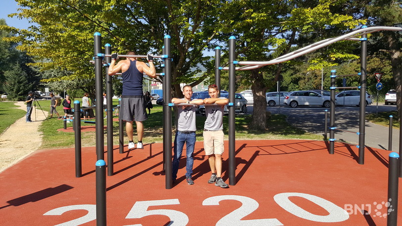 Lyndon Viglino et Mel Canepa sont fiers de pouvoir proposer gratuitement à la population l'oppurtunité de faire du sport en plein air