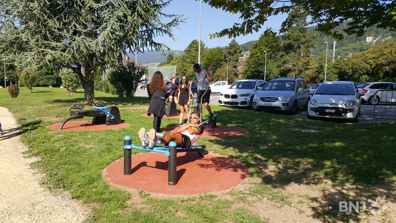 Les sportifs ont rapidement pris possession des lieux