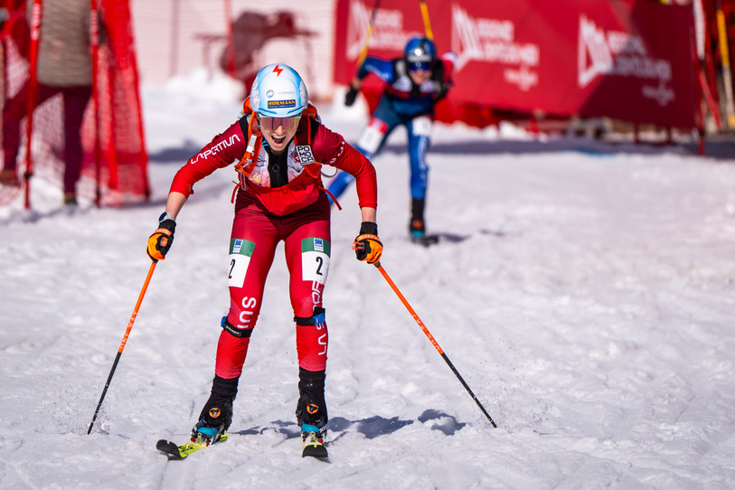 Marianne Fatton a su reléguer sa rivale Emily Harrop au second plan. (Photo : KEYSTONE/Maxime Schmid)