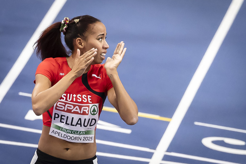 Rachel Pellaud a décroché sa place en finale en terminant au 3e rang de sa série. (Photo: KEYSTONE/Michael Buholzer)