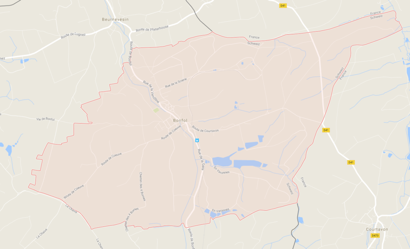 Bonfol. (image: Google map)