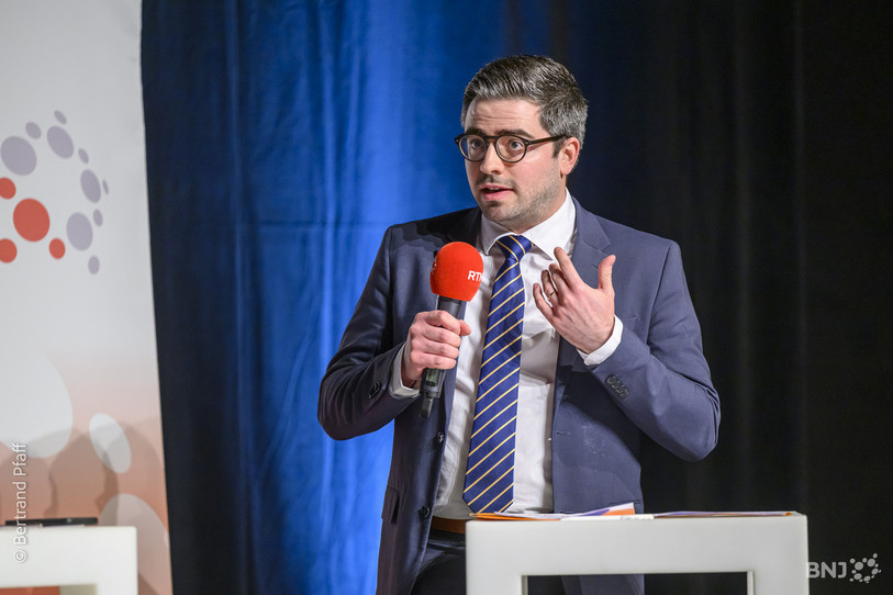 Le président du Centre Neuchâtel, Jonathan Marty, espère voir son parti remporter cinq sièges au Grand Conseil le 23 mars.