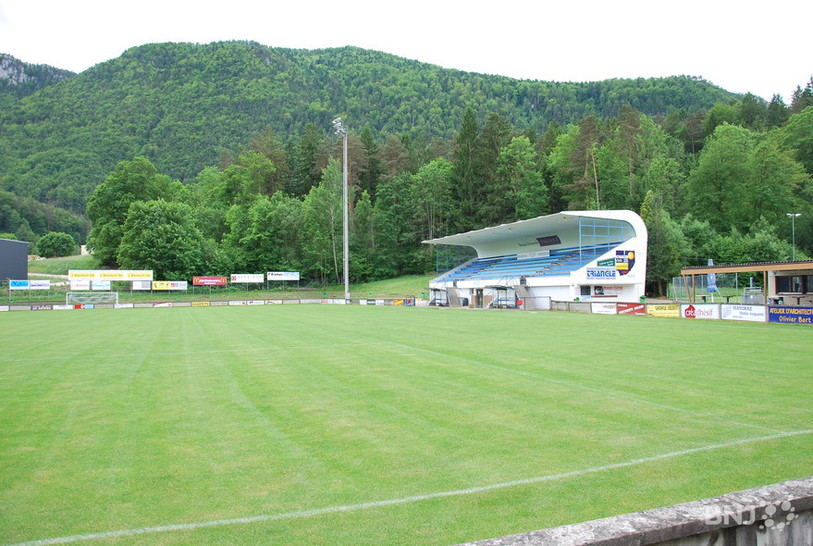 Vue du Stade de Chalière à Moutier