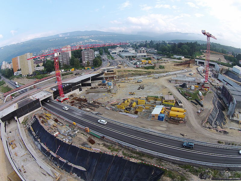 Le contournement de Bienne franchit une étape. Photo : Office des ponts et chaussées du canton de Berne.