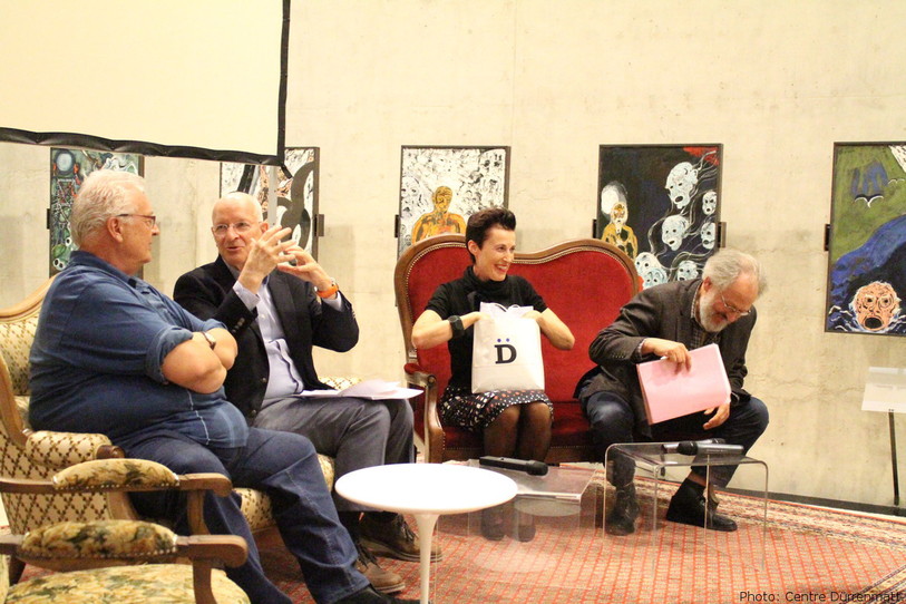Claude Nicollier au Centre Dürrenmatt à Neuchâtel.