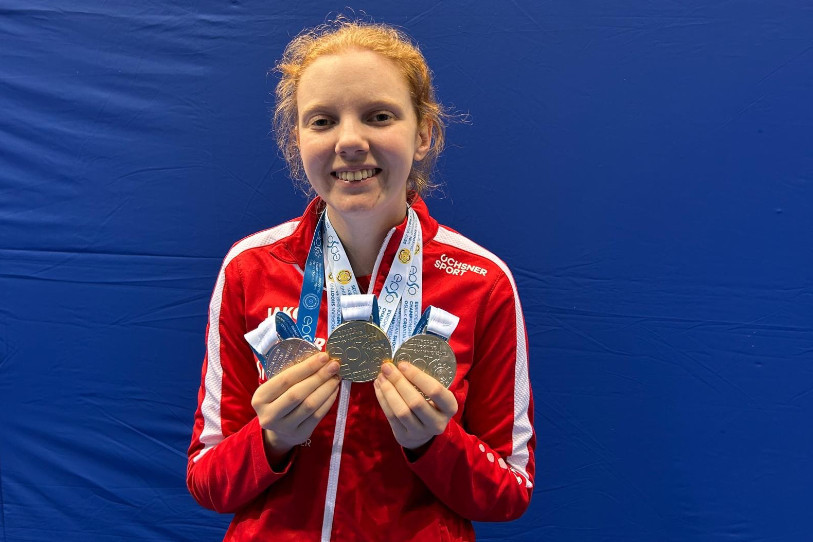 Audrey Gogniat a remporté trois médailles en trois jours. (Photo : Roland Gogniat)