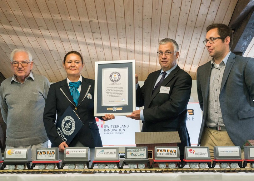 Le record a été validé par une juge venue spécialement de Londres pour l'occasion. (Photo: SIP BB)