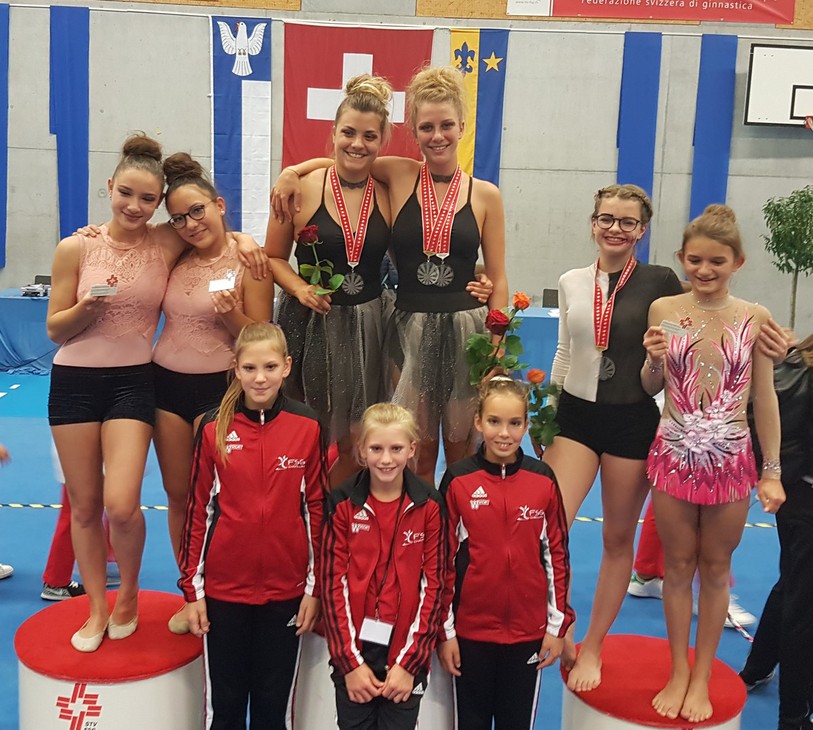 La délégation de l'Association cantonale jurassienne de gymnastique aux championnat de Suisse de Bad Ragaz