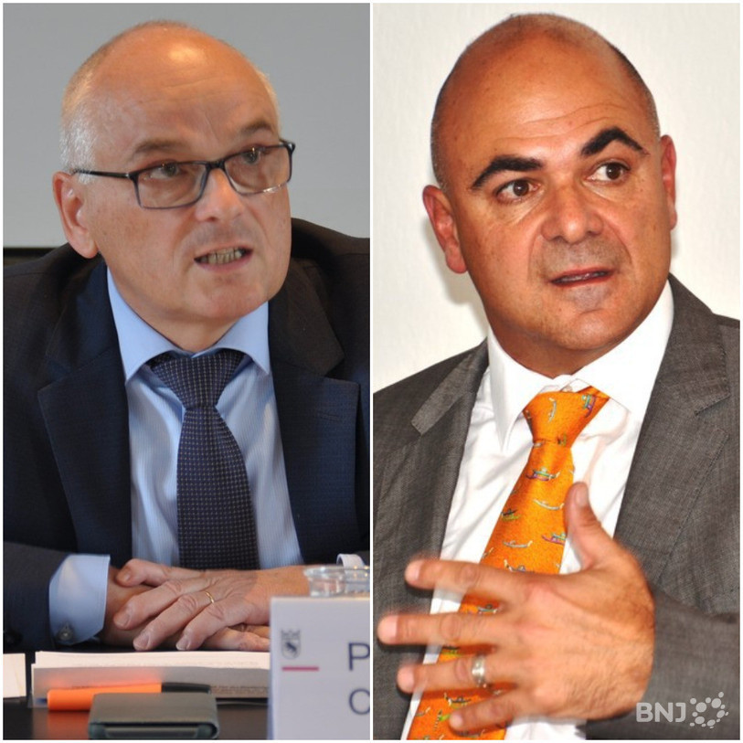 Pierre Alain Schnegg (à gauche) et Anthony Picard ont fait connaissance en juillet 2016 selon le gouvernement bernois.