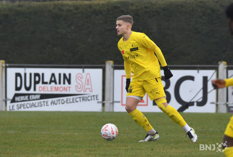 Léo Moine a égalisé en vain pour le FC Bassecourt. (Photo : Georges Henz)