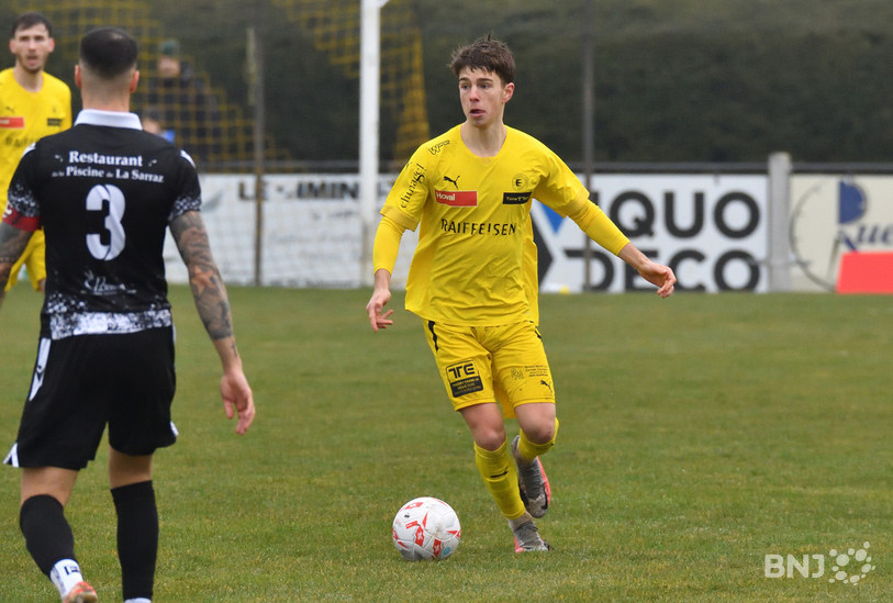 Le but d'Adrien Hushi n'a pas évité la défaite du FC Bassecourt. (Photo : Archives/Georges Henz)