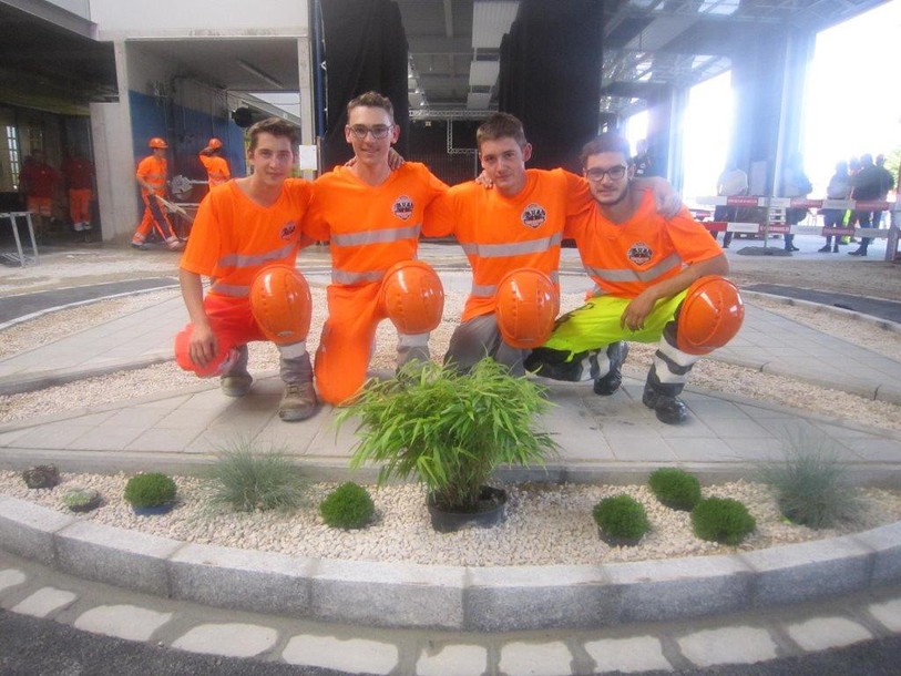 Les régionaux de gauche à droite : Colin Dubail, Maxime Boillat, Julien Berbier, Eric Estevez Rosales. (Image: Halle des Maçons Moutier)