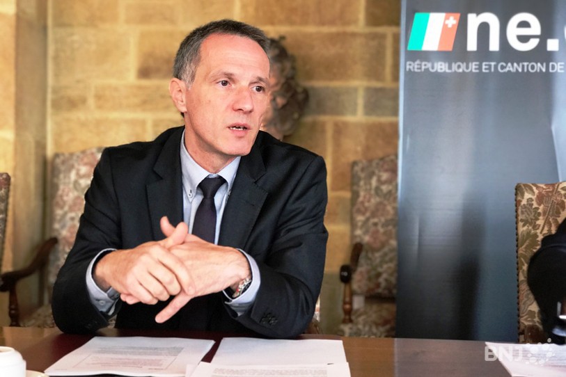 Le conseiller d'Etat en charge des finances Laurent Kurth.