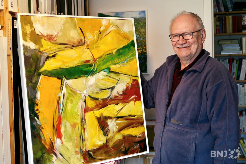 GEBS dévoile l’une de ses peintures à l’huile.