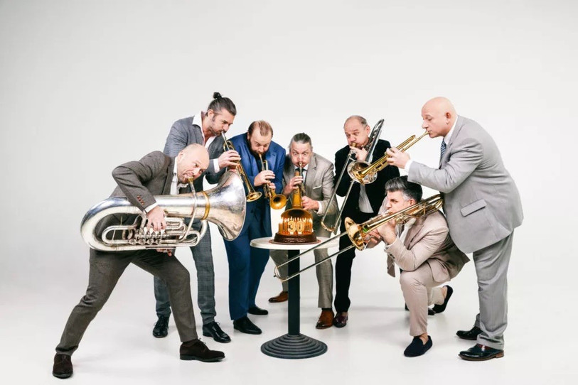 Le Mnozil Brass sera l'une des grandes têtes d'affiche du Festival du Jura 2025. (Photo : Mnozil Brass)